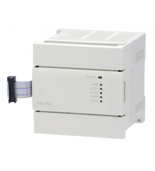 PLC, FX3U Temperature control module, 4 inputs, 4 transistor outputs,PID loop