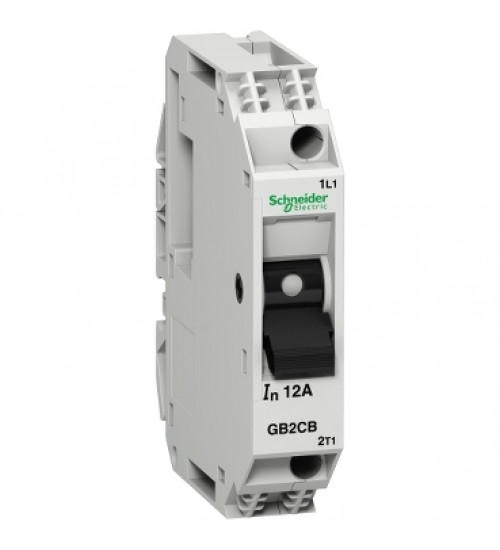 Schneider Electric GB2CB05 - Thermal magnetic circuit breaker, TeSys GB2, 1P, 0.5 A, Icu 50 kA@240 V