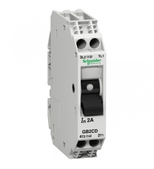 Schneider Electric GB2CD10 - Thermal magnetic circuit breaker, TeSys GB2, 1P+N, 5 A, Icu 2 kA@240 V