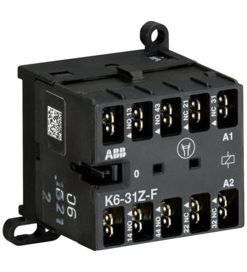 GJH1211003R8314 ABB K6-31Z-F-84Mini Contactor Relay110 ... 127 V AC3NO1NCFlat-Pin Connections