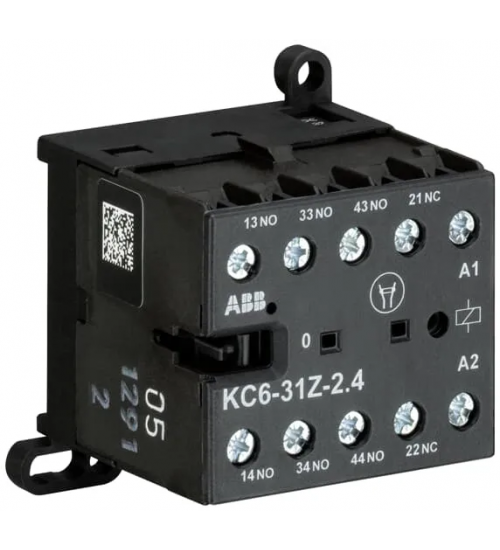 GJH1213001R0311 ABB KC6-31Z-01Mini Contactor Relay24 V DC3NO1NCScrew Terminals