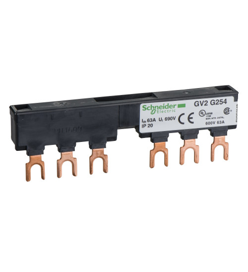 Schneider Electric GV2G254 - Linergy FT - Comb busbar - 63 A - 2 tap-offs - 54 mm pitch