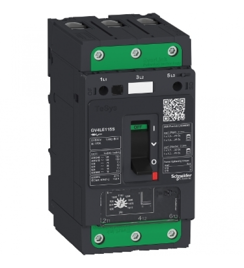 GV4LE80N - Motor circuit breaker, TeSys GV4, 3P, 80 A, Icu 50 kA, magnetic, EverLink terminals - Schneider Electric - Electrihub