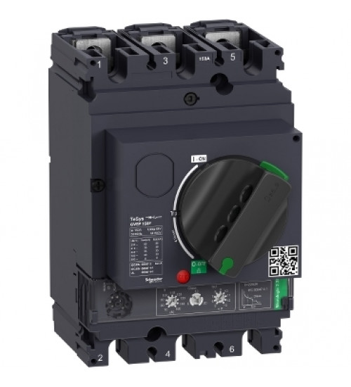 Schneider Electric GV5P150F - Motor circuit breaker, TeSys GV5, 3P, 150A, Icu 36kA, thermal magnetic
