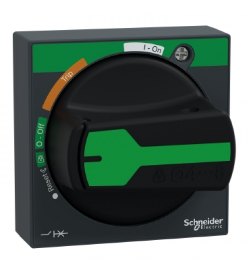 GVAPB54 - Rotary handle, TeSys GV2-GV3-U, IP54, black handle, with trip indication - Schneider Electric - Electrihub GVAPB54 - Rotary handle, TeSys GV2-GV3-U, IP54, black handle, with trip indication - Schneider Electric - Electrihub