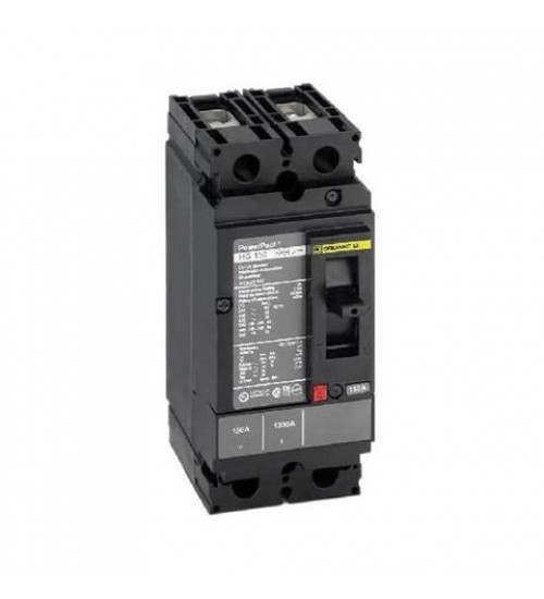 Square D HDL26030 - Circuit breaker, PowerPacT H, 30A, 2 pole, 600VAC, 14kA, lugs, thermal magnetic, 80% | Schneider Electric