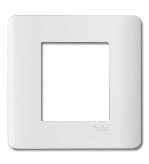 Schneider Electric IN8402C - Cover frame, ZENcelo, with fixing frame, 2 module, white