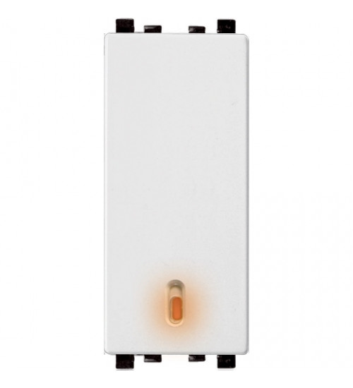 Schneider Electric IN8481 - Switch, ZENcelo, 1-way, 6AX, full-flat module with neon, white
