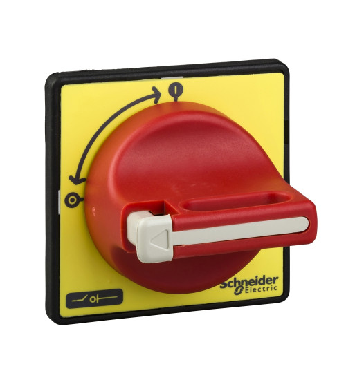 Schneider Electric KCF1PZ - TeSys VARIO / Mini VARIO - front and red rotary handle - 1 to 3 padlocking