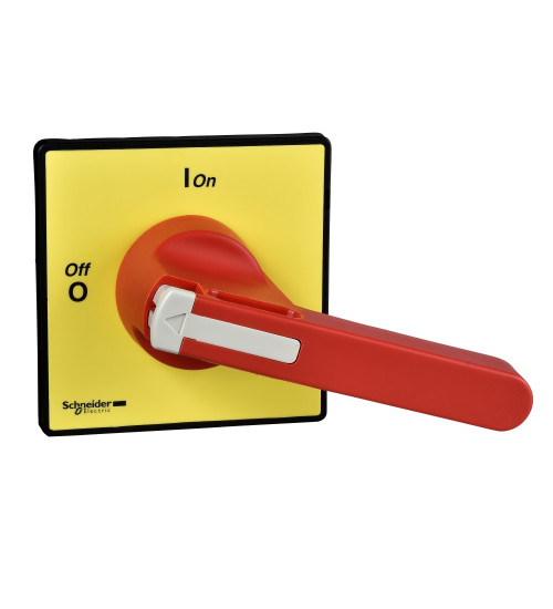 Schneider Electric KCF3PZ - TeSys VARIO - front and red rotary handle - 1 to 3 padlocking