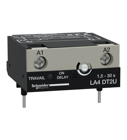 Schneider Electric LA4DT2U - electronic timer module - type on delay - 1.5....30 s - 24....250 V DC/AC