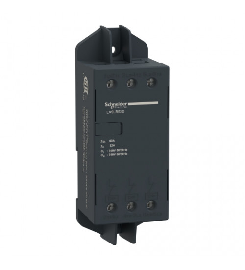 Schneider Electric LA9LB920 - Current limiter module, TeSys GV2, DIN rail mounting
