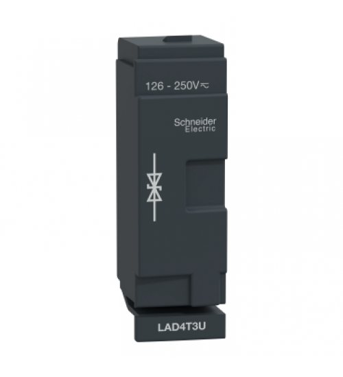 LAD4T3U - TeSys D - suppressor module - bidirectional peak limiting diode - 126 - 250V AC/DC - Schneider Electric
