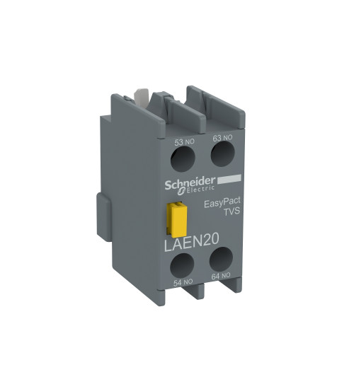 Schneider Electric LAEN20 - EasyPact TVS - auxiliary contact block - 2 NO - screw-clamps terminals