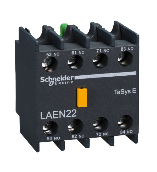 Schneider Electric LAEN22 - EasyPact TVS - auxiliary contact block - 2 NO + 2 NC - screw-clamps terminals