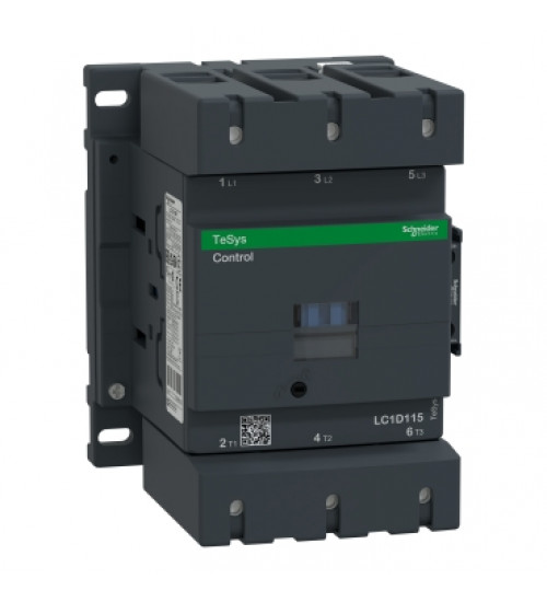 Schneider Electric LC1D115M7 - TeSys D contactor - 3P(3 NO) - AC-3 - 440 V 115 A - 220 V AC 50/60 Hz coil