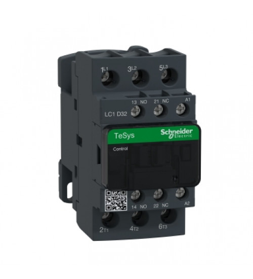 Schneider Electric LC1D32P7 - TeSys D contactor - 3P(3 NO) - AC-3 - 440 V 32 A - 230 V AC 50/60 Hz coil