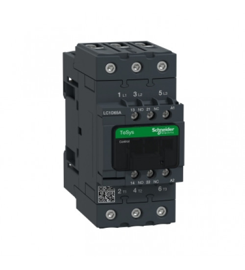Schneider Electric LC1D65AM7 - TeSys D contactor - 3P(3 NO) - AC-3 - 440 V 65 A - 220 V AC 50/60 Hz coil