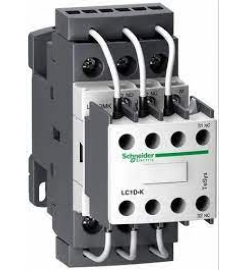 LC1DMK11M7C - TeSys LC1D.K capacitor duty contactor - 3P - 25 kVAR - 415 V - 220 V AC coil - Schneider Electric LC1DMK11M7C - TeSys LC1D.K capacitor duty contactor - 3P - 25 kVAR - 415 V - 220 V AC coil - Schneider Electric
