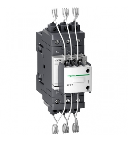 LC1DTKV7 - Capacitor contactor, Tesys Deca, 40kVAR at 400/415V 50Hz, 400V AC 50/60Hz coil, EverLink BTR screw terminals - Schneider Electric