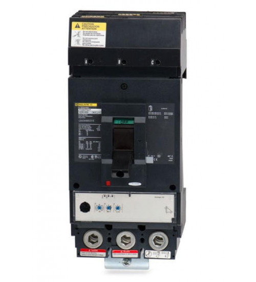 Square D LDA36400U31X - Circuit breaker, PowerPacT L, 400A, 3 pole, 600VAC, 14kA, I - Line, MicroLogic 3.3, 80%, ABC | Schneider Electric