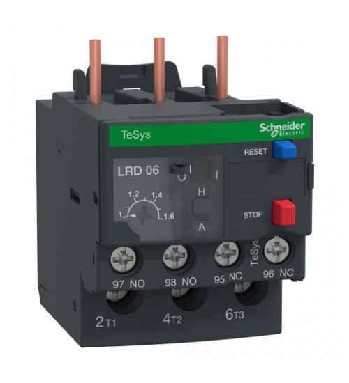 Schneider Electric LR3D066 - TeSys LRD thermal overload relays - 1...1.6 A - class 10A