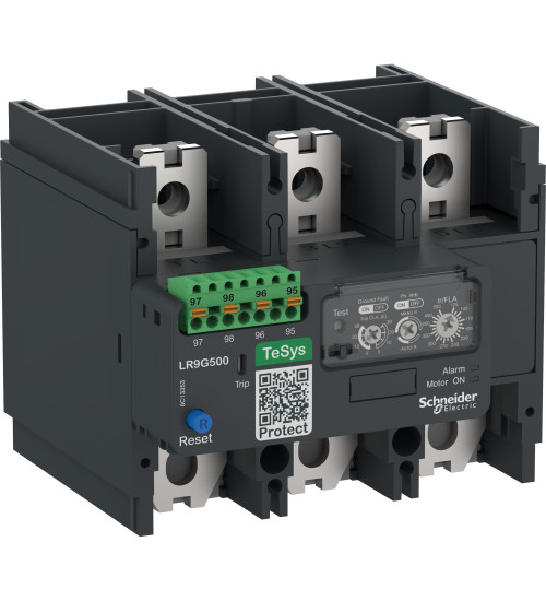 Schneider Electric LR9G500 - Electronic thermal overload relay,TeSys Giga,125-500 A,class 5E-30E,push-in control connection