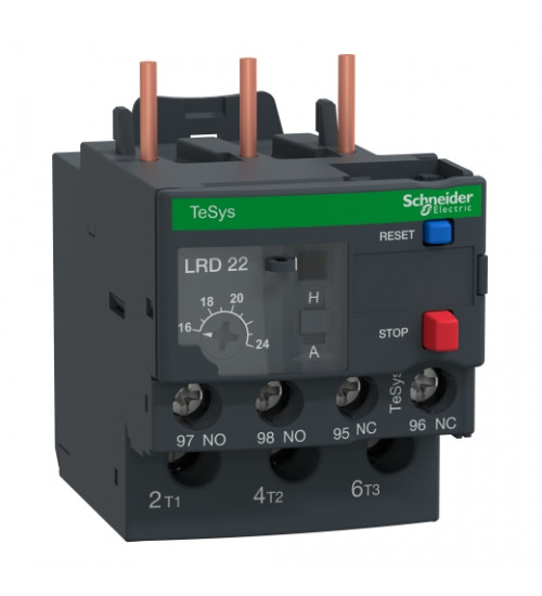 Schneider Electric LRD226 - TeSys LRD thermal overload relays - 16...24 A - class 10A