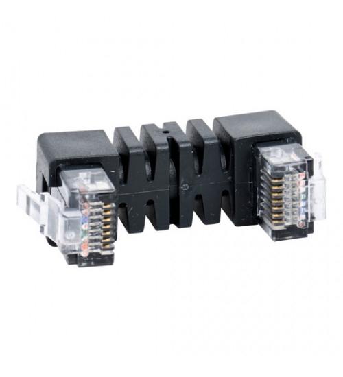 Schneider Electric LTMCC004 - Jumper for side by side mounting TeSys T - 2 x RJ45 - 0.04 m