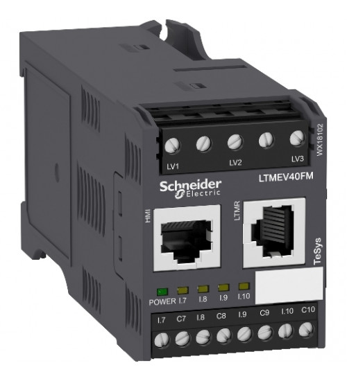 Schneider Electric LTMEV40FM - Motor Management, TeSys T, extension module, 4 inputs, for LTMR controller, 100 to 240 VAC