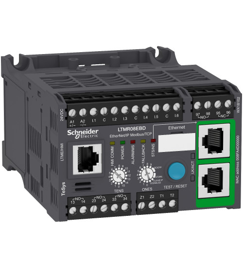Schneider Electric LTMR08EBD - motor controller LTMR TeSys T - 24 V DC 8 A for Ethernet TCP/IP