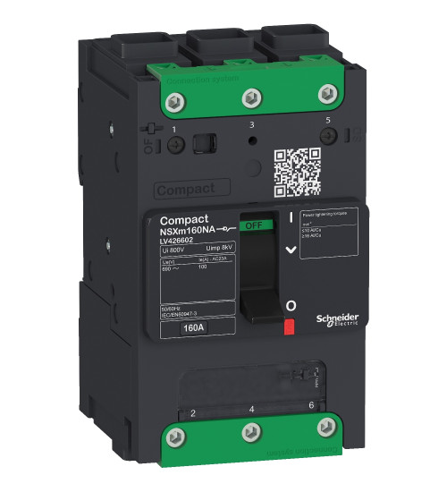 Schneider Electric LV426600 - switch disconnector Compact NSXm NA, 3P, 50 A rating, EverLink connectors