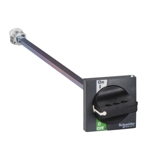 Schneider Electric LV428941 - extended rotary handle for front control, Compact INS40 to INS60, IP55, IK08, black handle