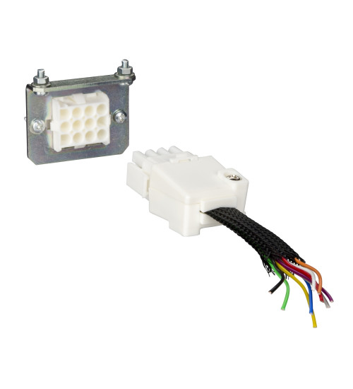 Schneider Electric LV429272 - manual auxiliary connector, fixed and moving part, Compact NSX 100 to 630, withdrawable circuit breakers, 1 to 9 wires