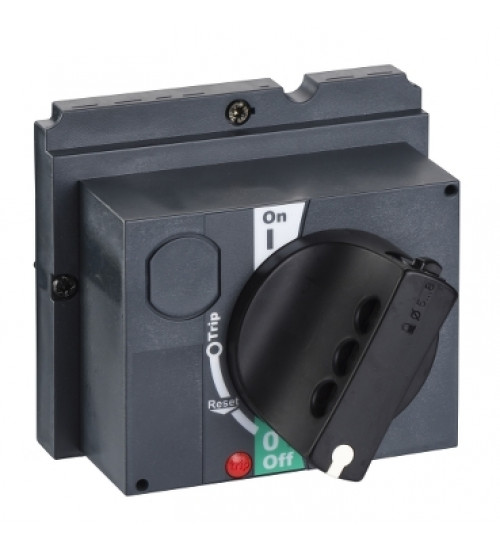 Schneider Electric LV429337 - direct rotary handle, Compact NSX 100/160/250, PowerPact Multistandard H/J, EasyPact CVS 100/160/250, black standard handle, IP40