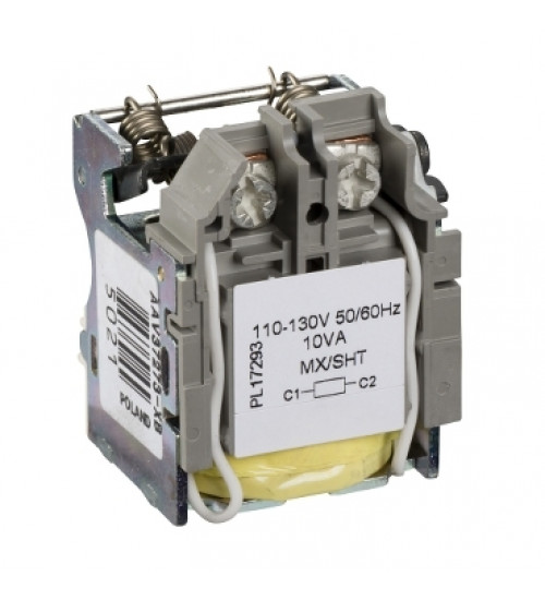 Schneider Electric LV429386 - MX shunt trip release, Compact NSX, PowerPact Multistandard, EasyPact CVS, rated voltage 110 to 130 VAC 50/60 Hz