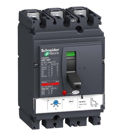 LV430408X62E160 - 160A, 4P, 36kA, Compact NSX MCCB with Micrologic 6E | Schneider Electric LV430408X62E160 - 160A, 4P, 36kA, Compact NSX MCCB with Micrologic 6E | Schneider Electric