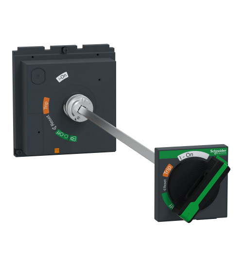 LV432598T - extended rotary handle, Compact NSX400/630, blackhandle, shaft length 209 to 600mm, IP55 - Schneider Electric