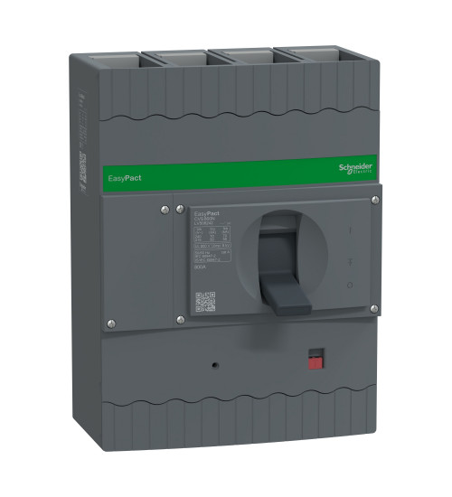 Schneider Electric LV508242 - circuit breaker, EasyPact CVS800N, 50kA at 415VAC, ETS 6.3, 800A, 4P 3d