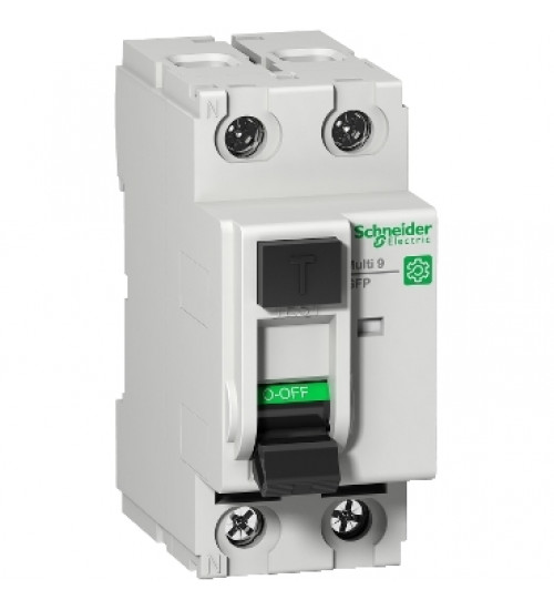 Schneider Electric M9R81225 - Multi 9 - GFP - RCCB - 2P - 25A - class A SI - 240 V - 26 mA instantaneous