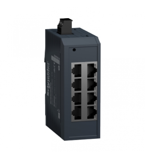 Schneider Electric MCSESU083FN0 - network switch, Modicon Networking, standard unmanaged, 8 ports for copper