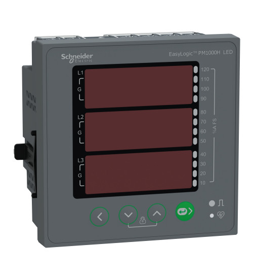METSEPM1225HCL5 - panel mount meter EasyLogic PM1225H, class 0.5, RS485, LCD - Schneider Electric
