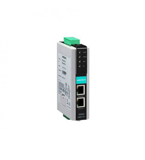 MGate MB3170-T, Moxa MGate MB3170-T 1-Port Adv. Modbus Gateway, 100BaseF(X) RJ45 Connector, -40 to 75C MGate MB3170-T, Moxa MGate MB3170-T 1-Port Adv. Modbus Gateway, 100BaseF(X) RJ45 Connector, -40 to 75C