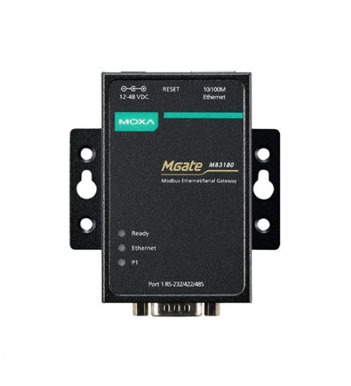 MGate MB3180, 1-port standard Modbus gateway MGate MB3180, 1-port standard Modbus gateway
