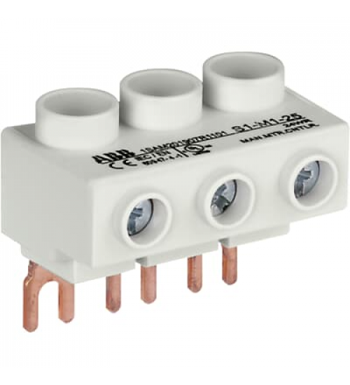 MS132-S1-M1-25 - S1 - M1 - 25 3 - phase power infeed block Flat, for MS116 / MS132, 25mm2 - ABB MS132-S1-M1-25 - S1 - M1 - 25 3 - phase power infeed block Flat, for MS116 / MS132, 25mm2 - ABB