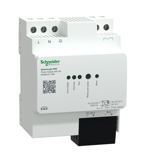 Schneider Electric MTN6513-1202 - Power supply, Spacelogic KNX, REG-K/640 mA, white