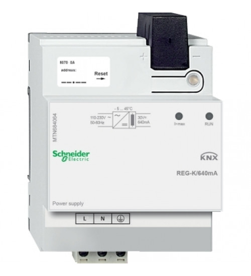 MTN684064 - KNX power supply REG-K/640 mA, light grey | Schneider Electric