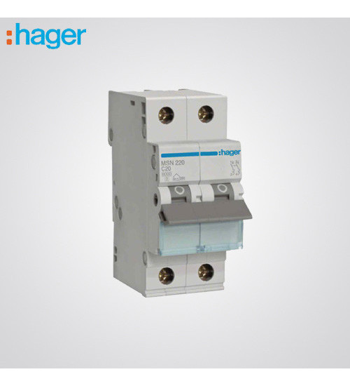 20A, 2 Module 2P Curve- B Breaking Capacity-10kA Type- NBN MCB 20A, 2 Module 2P Curve- B Breaking Capacity-10kA Type- NBN MCB