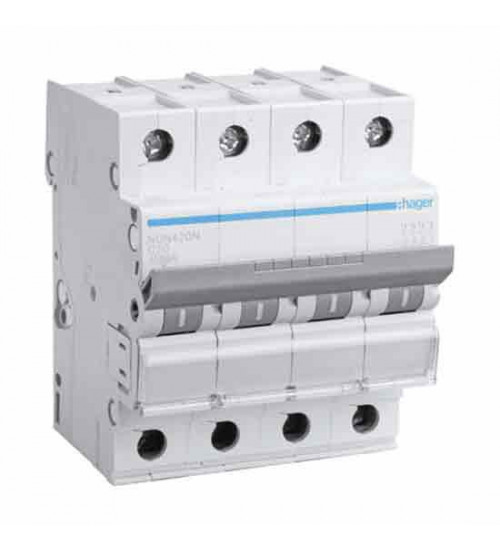 63A, 4 Module 4P Curve- B Breaking Capacity-10kA Type- NBN MCB 63A, 4 Module 4P Curve- B Breaking Capacity-10kA Type- NBN MCB