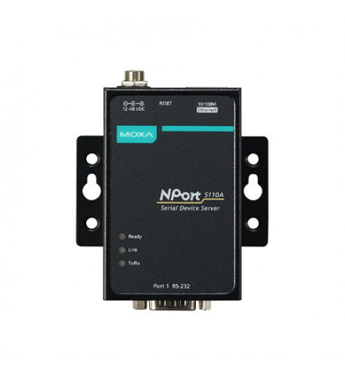 NPort 5110A, 1-port RS-232 device server, 0 to 60°C operating temperature NPort 5110A, 1-port RS-232 device server, 0 to 60°C operating temperature